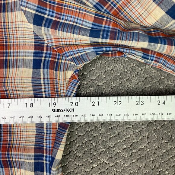 Vintage 80s Levi's Shirt Men's Medium Plaid Check Button Up Down Front Made USA - Picture 10 of 14
